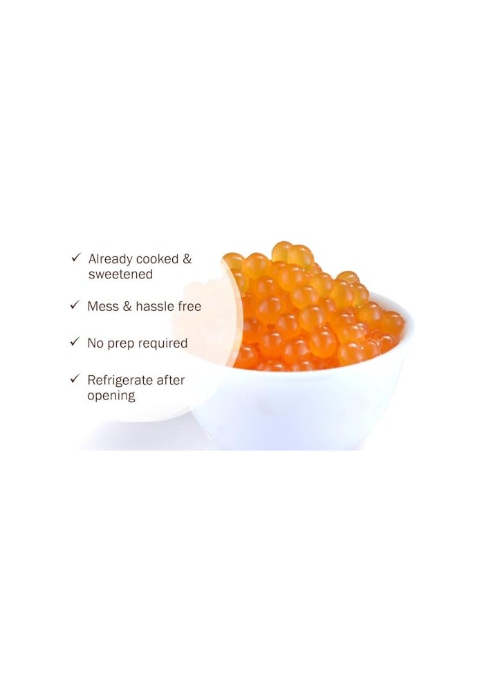 BREXONIC Popping Boba Pearls Bursting Tea Balls Drink  Dessert Topping Strawberry Mango Blueberry Passion Fruit Flavored Bubble Tea Pearls Passion Fruit 2 LB Pack of 1 - Image 5
