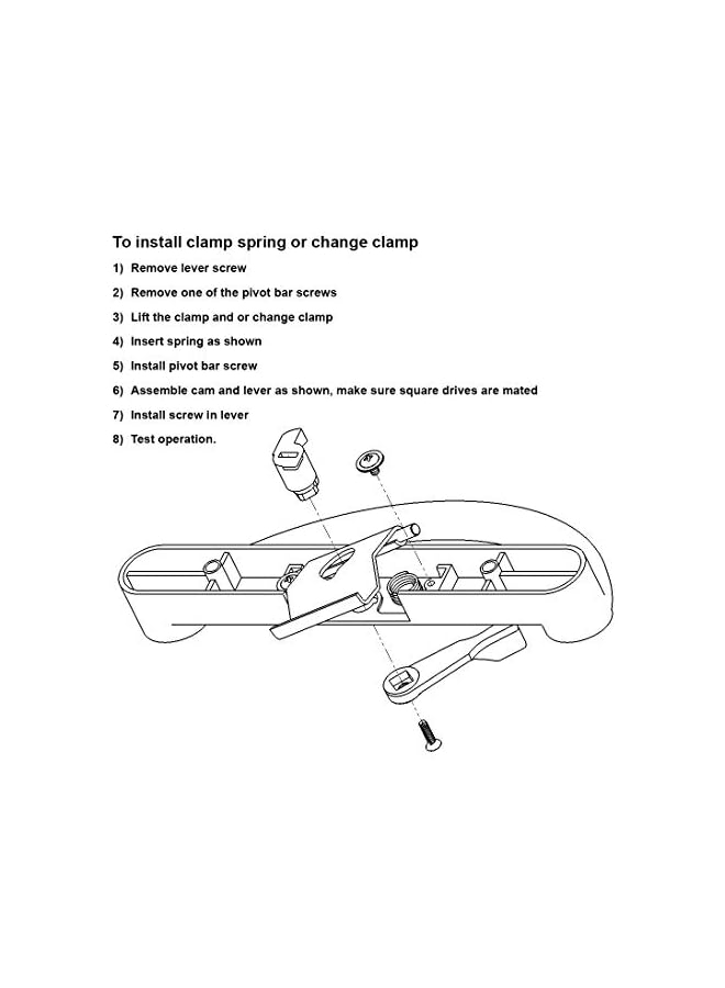 promass C 1222 Non-Keyed Sliding Glass Door Handle Set – Replace Old or Damaged Door Handles Quickly and Easily – Diecast, Clamp Style, Surface Mount (Fits 4-15/16” Hole Spacing) - Image 3