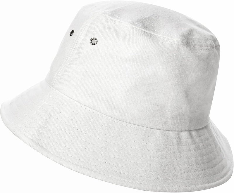 UTOWO Youth-Bucket-Hat for Big Boys Girls 10-16yrs,Kids Summer Solid-Cotton Sun-Beach-Hat Fisherman-Cap for Teens (Size 22.4") - Image 1