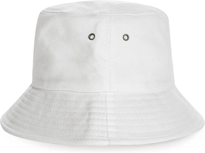 UTOWO Youth-Bucket-Hat for Big Boys Girls 10-16yrs,Kids Summer Solid-Cotton Sun-Beach-Hat Fisherman-Cap for Teens (Size 22.4") - Image 4