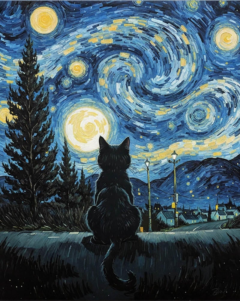ldazao Cat Paint by Numbers Kit for Adults, Cats Adult Paint by Number Kits for Beginner DIY Easy Cat Oil Art Painting Kits Home Room Wall Decor Gift 16x20 Inch - Image 1