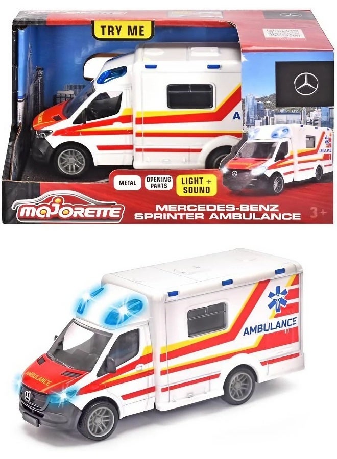 Majorette Majorette Mercedes-Benz Grand Series Die Cast Ambulance Car (1:43)  - Image 1