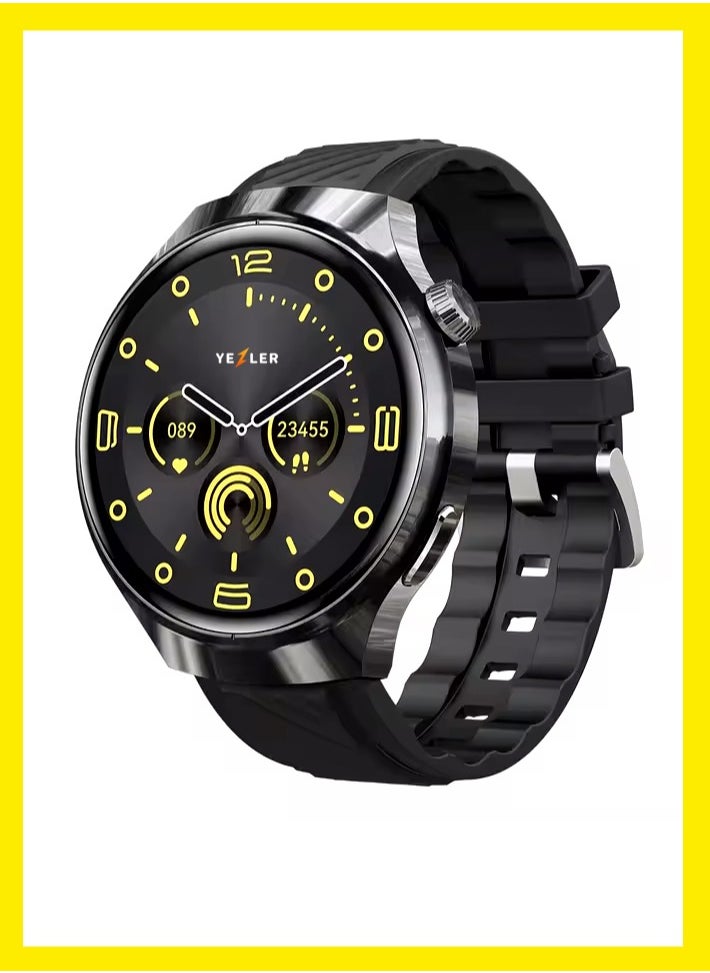 Yezler 8-in-1 Smart Watch with AI Voice Assistant, 7 Interchangeable Straps - Fitness Tracker, Heart Rate Monitor, Blood Pressure, Sleep Tracker, Waterproof, Touchscreen, Compatible with iOS & Android - Multi-Strap Smartwatch for Men & Women  - Image 1
