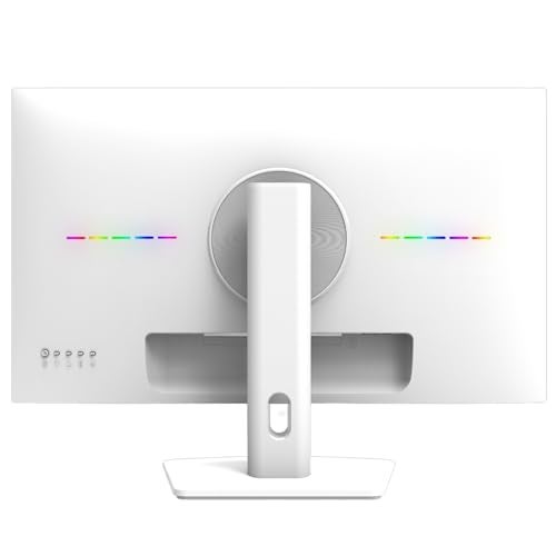CRUA 27 Inch Gaming Monitor 360HZ, 2K QHD 2560x1440 IPS Panel White Computer Monitors with Built in Speakers, Support AMD FreeSync, 120% sRGB, Blue Light Filter, DP1.4 & HDMI2.1, Wall Mountable - Image 2