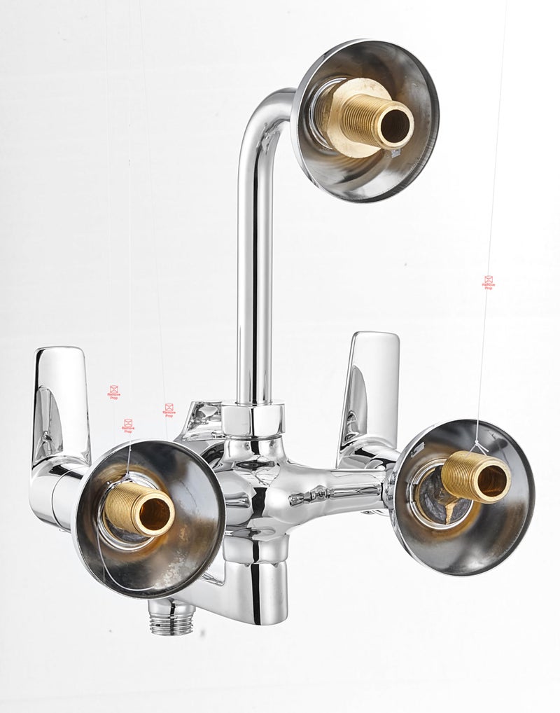 Johnson Bathrooms Johnson Arctic Wall Mixer 3 in 1 with Bend Pipe Kit| Bathroom Tap, Mixer Tap, Wall Mixer, Kitchen Faucet| Provision for Hot & Cold Water|10-Year Warranty - Image 2