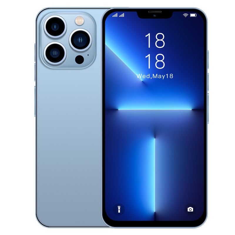 Generic (Unbranded) هاتف ذكي 6.3 بوصة HD I13promax مع التعرف على الوجه MTK6582 رباعي النواة 1GB RAM 8GB ROM أندرويد 6.0 بلوتوث US Plug - Image 1