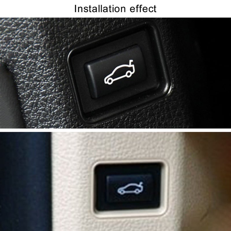 Rear Trunk Switch Button Cover: ABS+PC Durable Material - Original Data Molding Perfect Fit Replacement Tailgate Switch Button Cover for BMW 1 2 3 4 5 6 7 X1 X3 X4 Z4 Series E60 E70 E90 F20 F22 F30 F3 - Image 2
