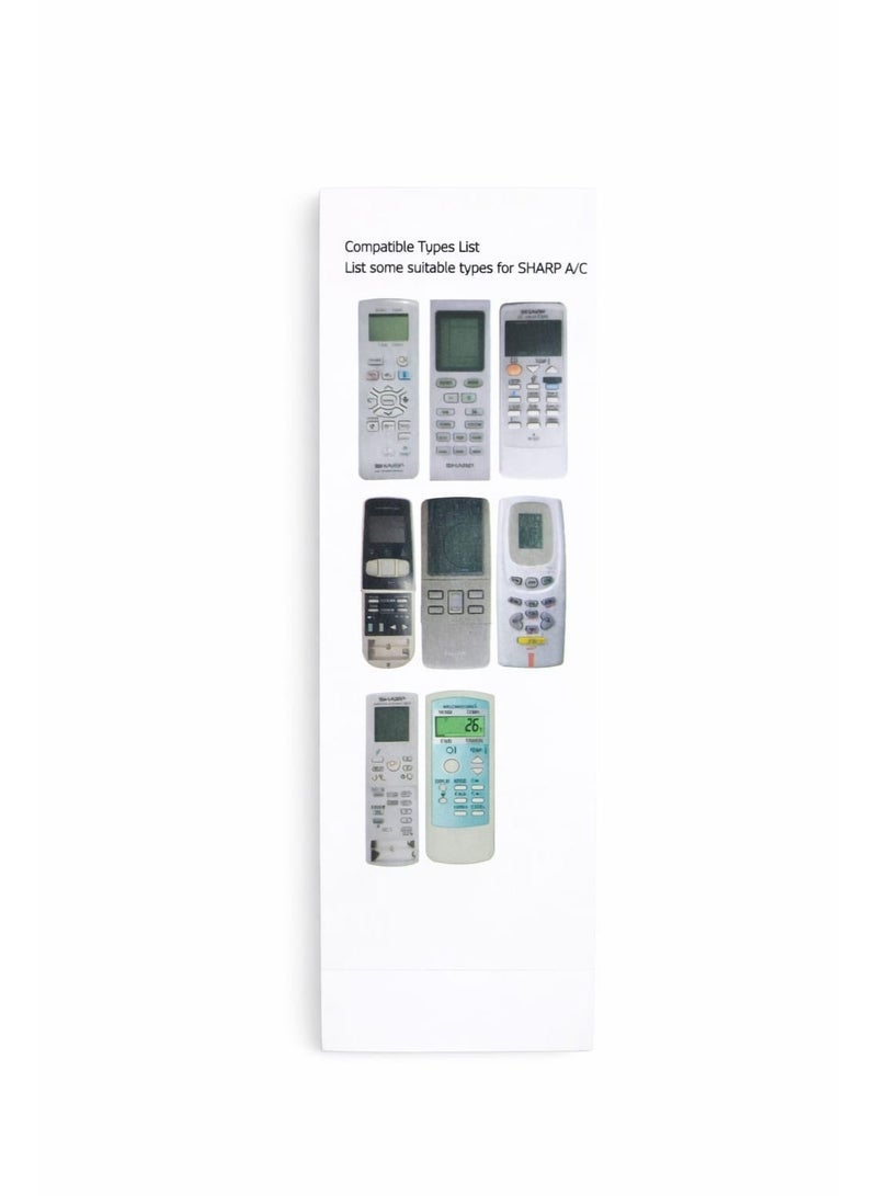 Air conditioner remote control compatible with 8 Sharp units - Image 2
