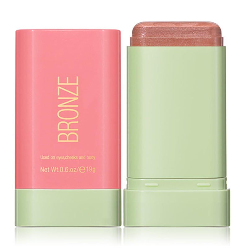 FYEBOO MultiUse Makeup Blush Stick Cream Blush Stick for Cheek Eyes Lips Waterproof Natural Nude Makeup 1Warm Glow Suitable for All Skin - Image 3