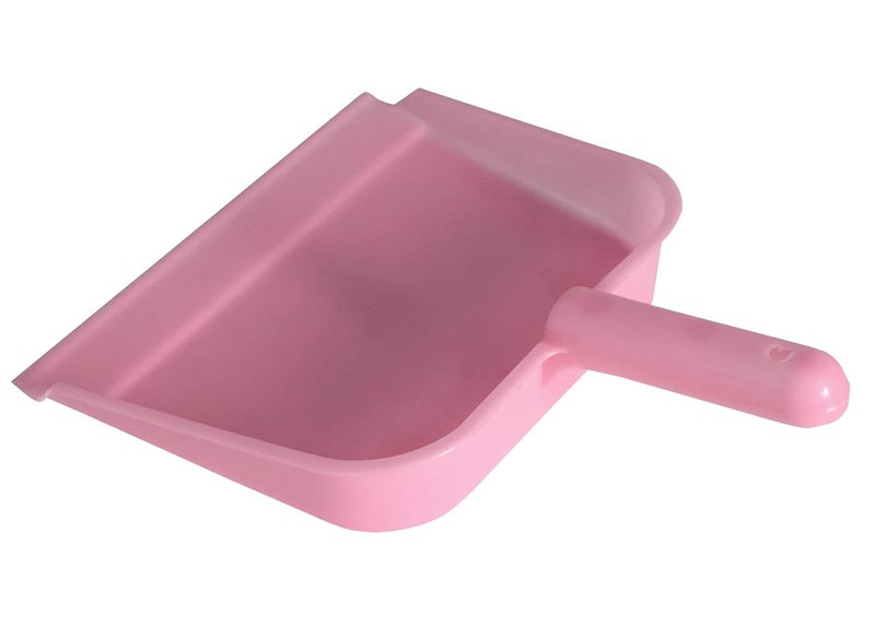 Kuber Industries Heart Home Plastic Lightweight 10 Dustpan with Comfort Grip Handle for Easy Sweep Broom Pack of 3 Pink Green Light Pink - Image 5