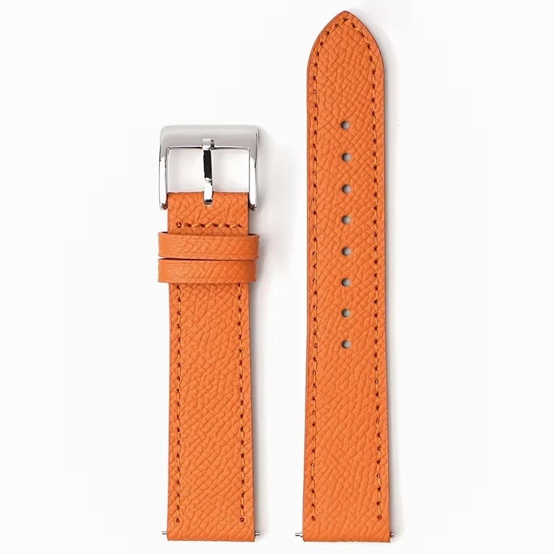 Bluejw Full Grain Genuine Calf Leather Replacement Watch Strap with  Buckle 18mm 20mm 22mm for Men Women - Image 1