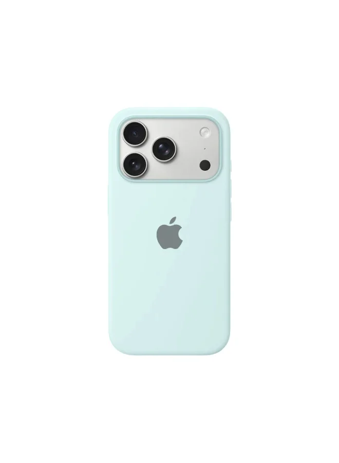موبكوس جراب Mobcos iPhone 17 Pro Max الفاخر المصنوع من السيليكون والمزود بشعار Elite باللون الأزرق السماوي، مع خاصية الشحن اللاسلكي المغناطيسي | ملمس ناعم كالحرير | حماية فائقة ضد الصدمات بمعايير عسكرية | توافق مغناطيسي قوي | غطاء أنيق وفاخر