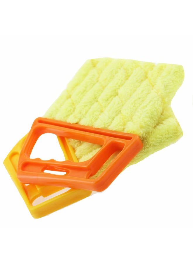 Setaria Viridis 2 Pcs blind cleaner Washable Window Dusting Cleaner Tool Mini Blind Duster Brush Dust Clean Venetian Blind Brush Window Air Conditioner Duster Dirt With 7 Slat Handheld Household Kitchen Cleaning - Image 1