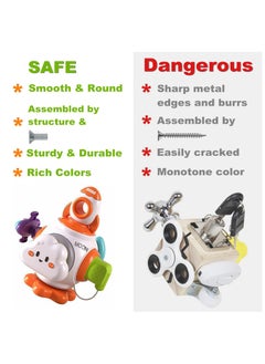 XiuWoo Montessori Busy Cube for Toddlers, Baby Toddler Learning Educational Toys for 9-18 Month 1-5 Years Old, Fidget Busy Board Sensory Travel Toys for Children with Autistic  - Image 5