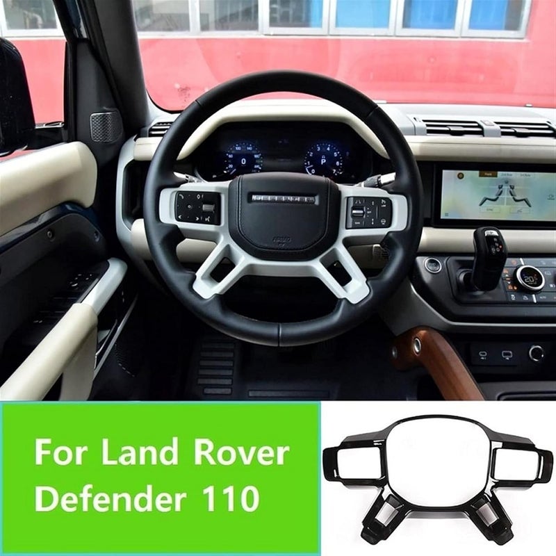 Wivplex Black ABS Steering Wheel Trim for Land Rover Defender 110 - Image 4