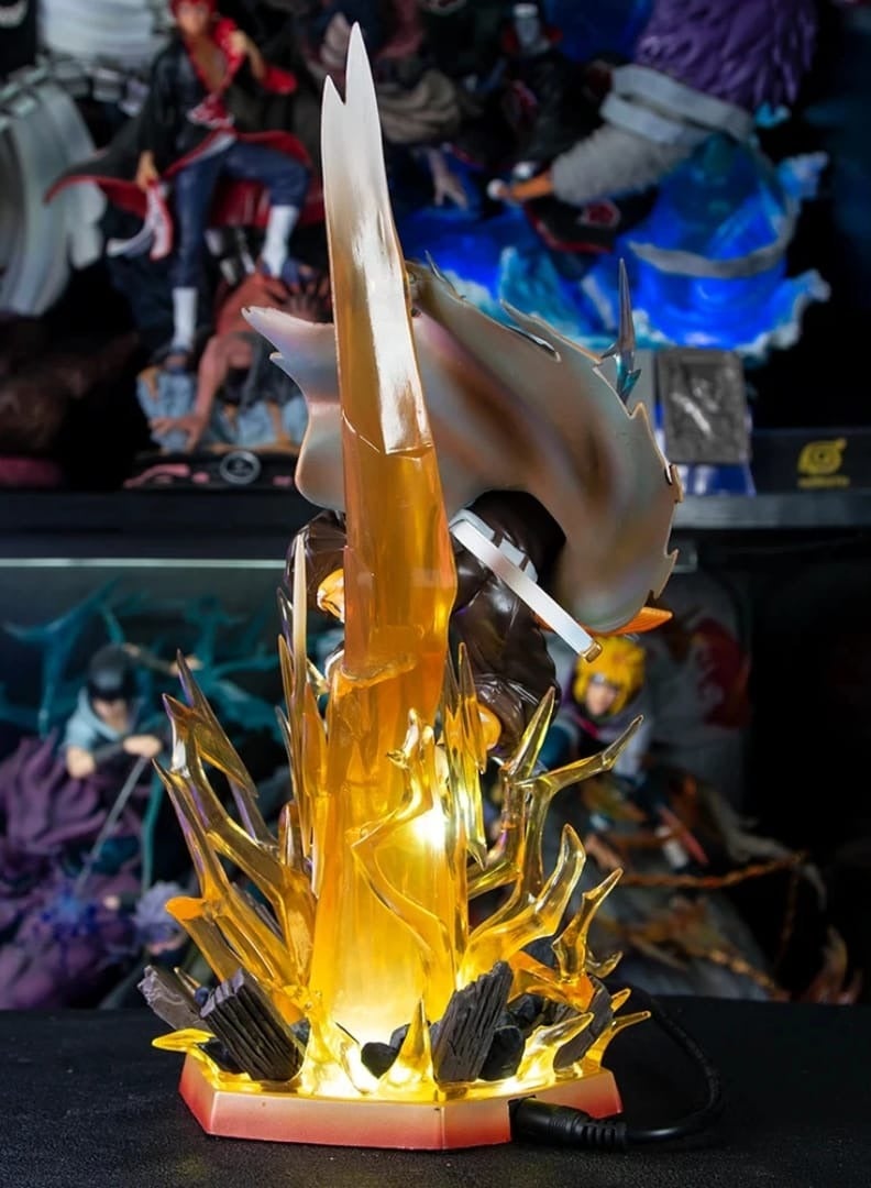 Agatsuma Zenitsu Thunderbolt, Demon Slayer Figure, Twin-Headed Sculpture, 35cm/13.77inch, Anime Figure Statue, Exquisite Anime, PVC, Action Figure, Model Toy Collectible, Home Decor Gift - Image 3