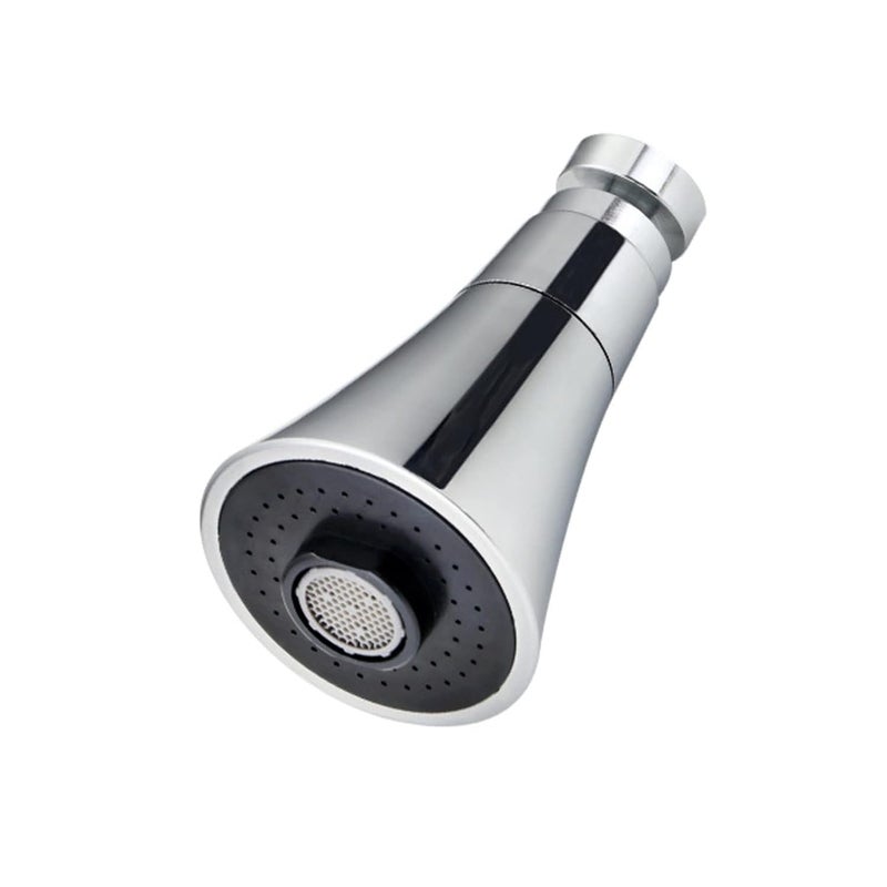 OLWICK F 10 ABS 360 Degree Rotation Health Faucet Double Mode Water Saving Faucet Extender Silver Chrome Finish Pack of 1 Short - Image 1