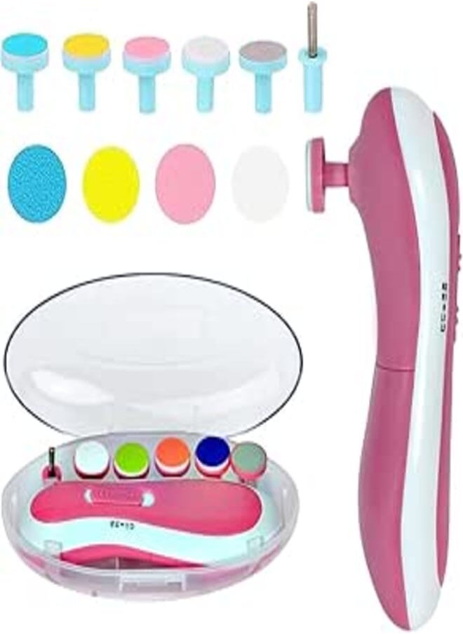 Generic Fantastic-Kids-Toys Electric Baby Nail Drill Set, Toenail Care Kit, Safe Manicure Kit for Babies and Women with LED Light and Nail Drill Heads (PINK) 