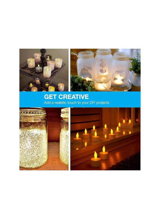 Green Tiger Diwali LED Candle Set for Home Decorations - Flameless Tea Light Candles for Diwali, Halloween, and Christmas Decor - Battery-Operated Diyas and Floating LED Candles for Festive Ambiance - Image 4