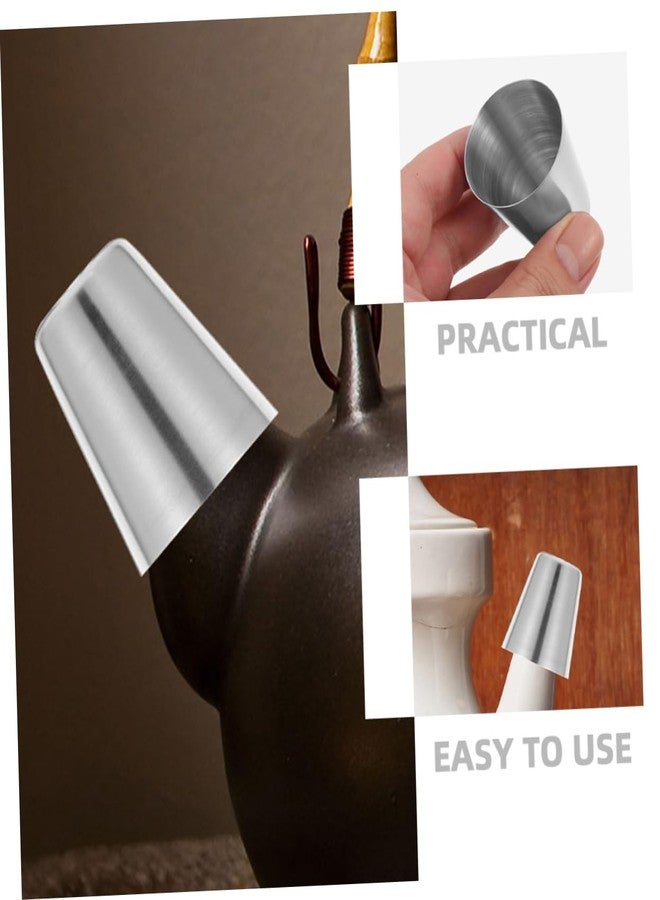 CONGARTENO 6-Pack Tea Kettle Spout Covers Replaceable Teapot Spout Cap Replacement Stainless Steel Tea Kettle Protective Cap Fits Most Teapots - Image 2