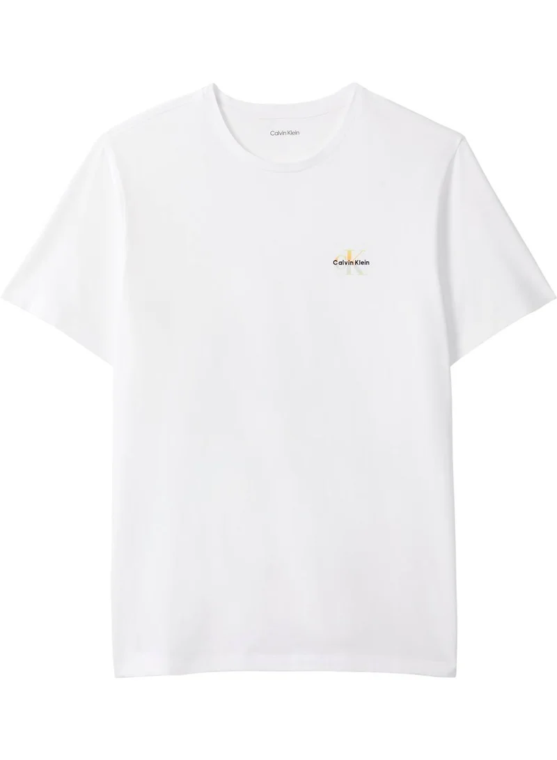 CALVIN KLEIN Classic White Lounge T-Shirt - Cotton Classics Pride for Men | Best Price UAE