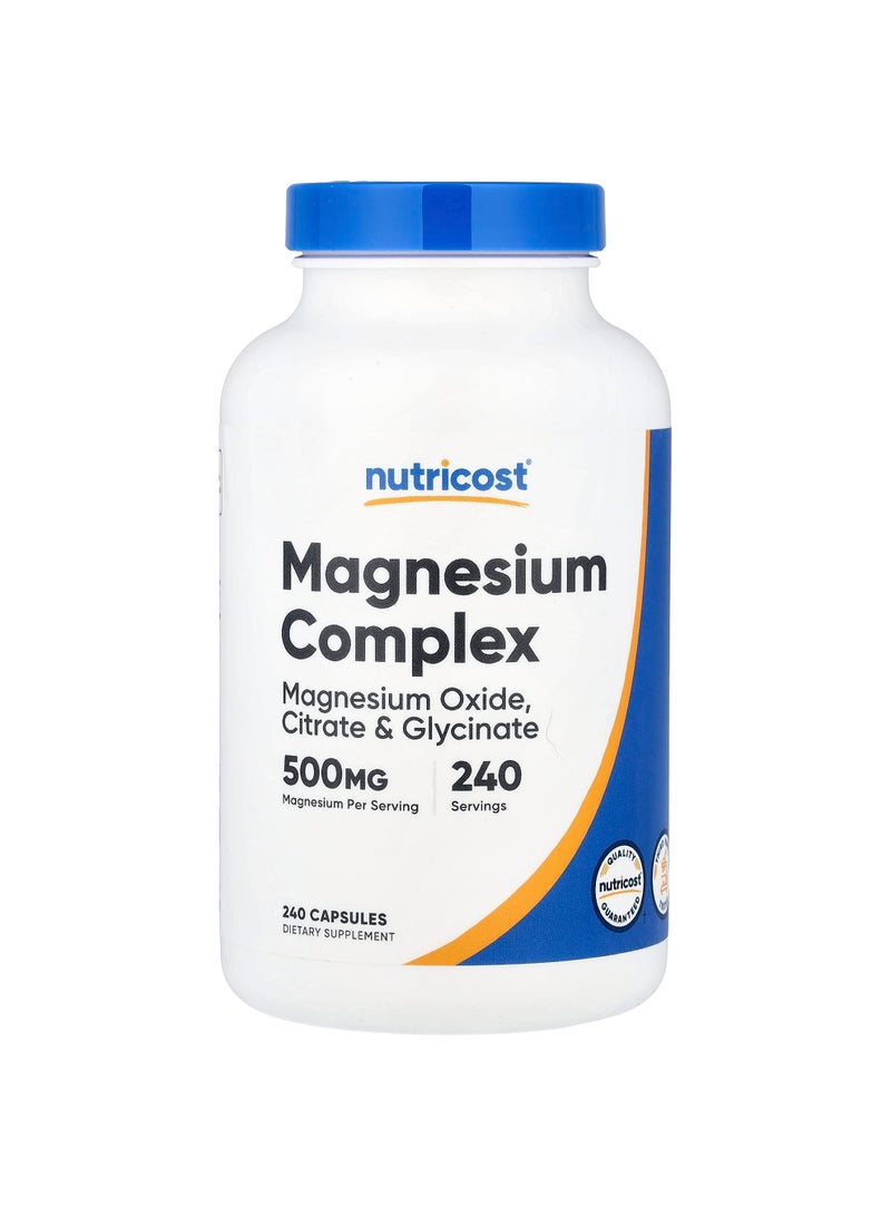 Nutricost Magnesium Complex, 500 mg, 240 Capsules