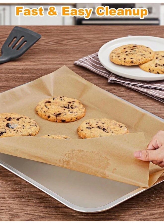 100 sheets of baking paper, designed for 8*12 inch baking trays, heat resistant, non-stick material, no cutting required, suitable for oven, grill, air fryer, steamer, baking, roasting, air frying, steaming bread and cupcakes - Image 4