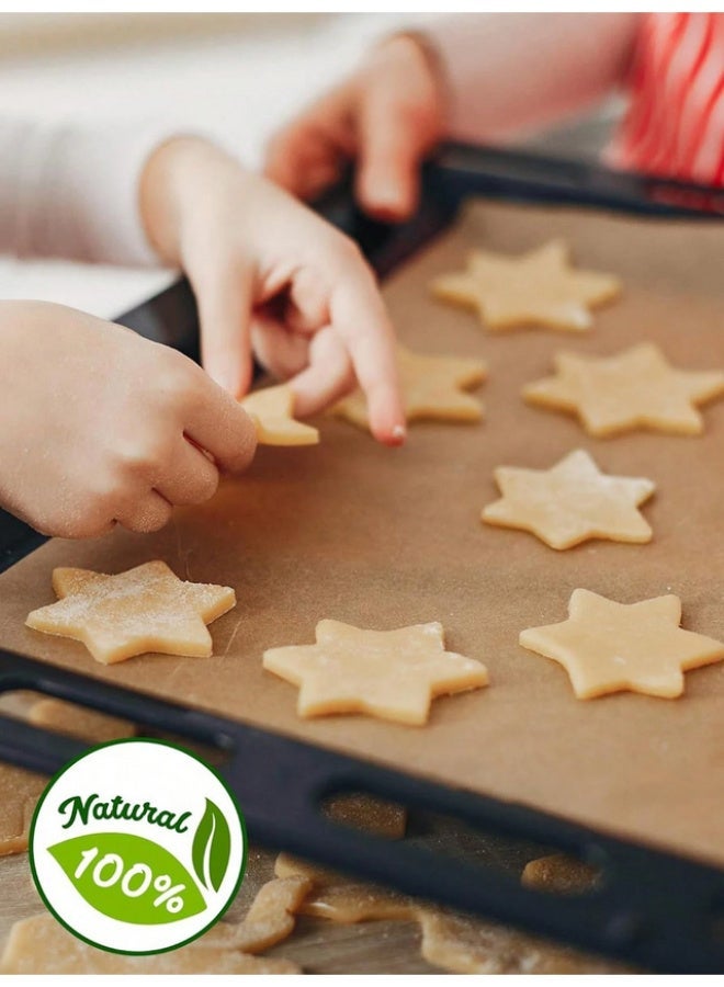 100 sheets of baking paper, designed for 8*12 inch baking trays, heat resistant, non-stick material, no cutting required, suitable for oven, grill, air fryer, steamer, baking, roasting, air frying, steaming bread and cupcakes - Image 2