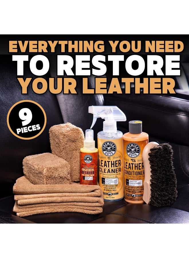 كيميكال جايز مجموعة تنظيف وترطيب الجلود - تعمل على الجلود الطبيعية والصناعية والصناعية والجلد الصناعي وغيرها من الجلود، وتستخدم في تصميمات السيارات الداخلية والملابس والأثاث والأحذية والإكسسوارات - 9 منتجات - Image 2