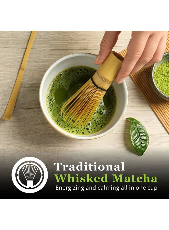 DoMatcha Organic Ceremonial Matcha Powder, Natural Source of Antioxidants, Caffeine, and L-Theanine, Promotes Focus and Relaxation, 25 Servings (1 oz) - Image 4