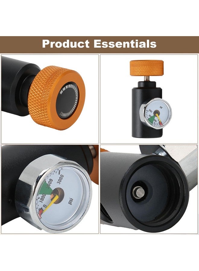 Pilipane Co2 Tank Refill Adapter Connector Kit Co2 Adapter For Soda Stream Water Maker With 3000Psi Pressure Gauge Soda Water Cylinder Co2 Refill Connector Adapter Accessories - Image 5