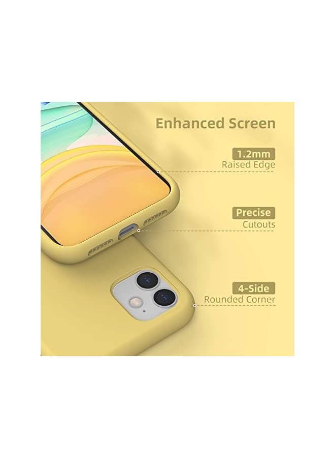 PROMASS CHOICE Liquid Silicone Case for iPhone 11 Slim Soft Gel Rubber Anti-Scratch Protective Phone Case Cover for iPhone 11 (Yellow) - Image 2
