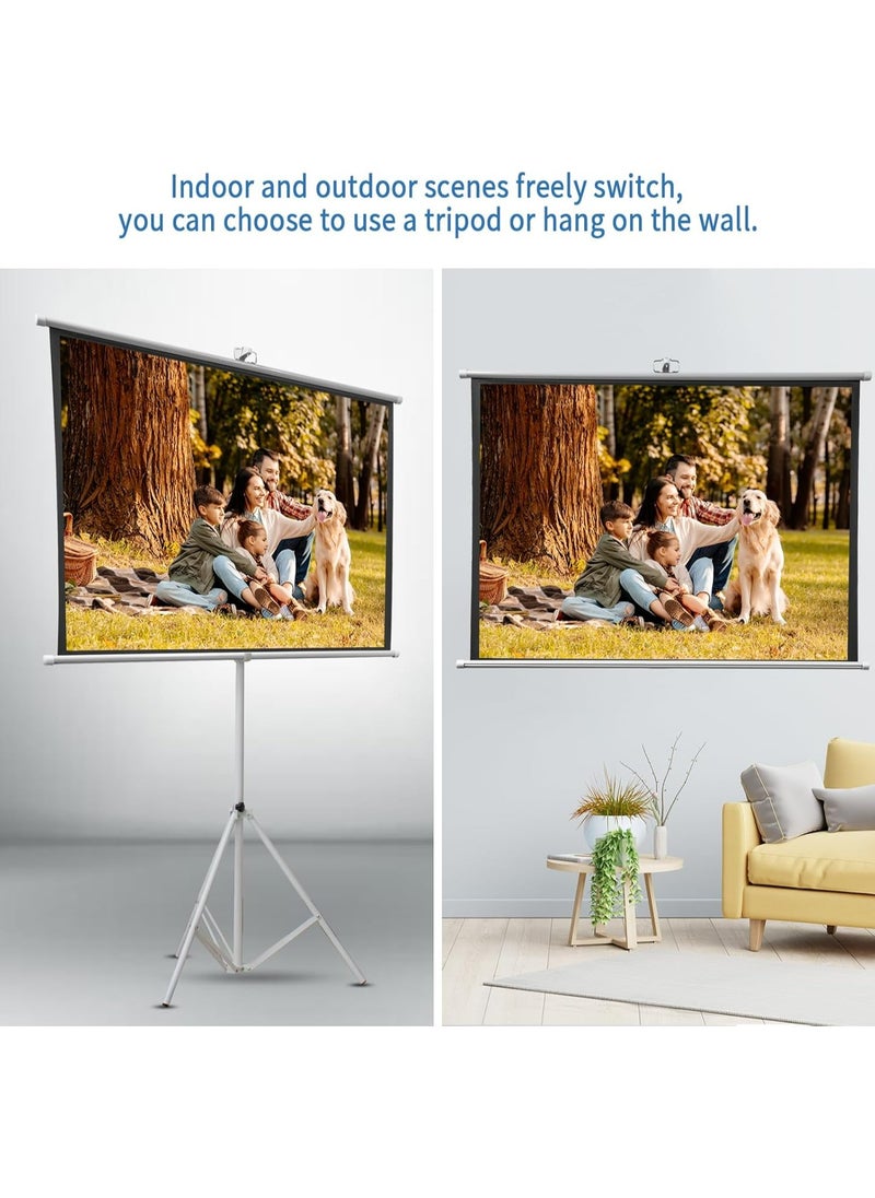 GreenLion GreenLion Portable Projection Screen with Tripod Stand 72"  - Image 5