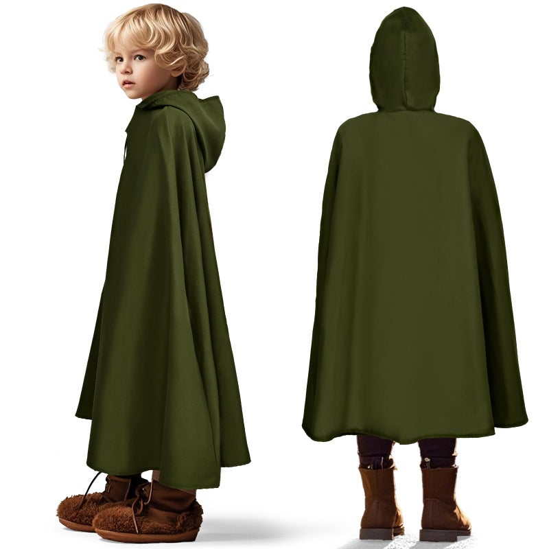G.C Kids Renaissance Shirt Cloak Costume Belt Boys Medieval Costume Accessories Outfit Knight Hooded Cape Halloween Cosplay - Image 3