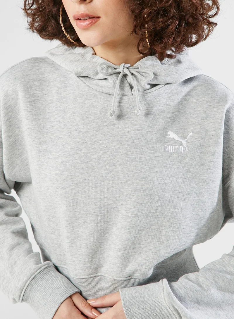 PUMA Classics Cropped Hoodie