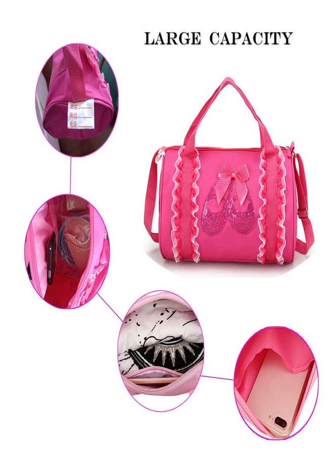 SEHXIM Cute Ballet Dance Backpack Tutu Dress Dance Bag Dance Bag for Girls Waterproof Small Duffle Bag for Kids Ballet Bags for Girl (Purple) - Image 3