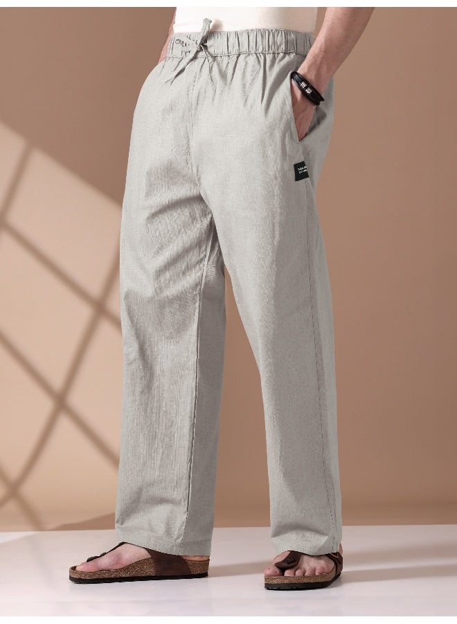 بيونغ بييونج بيجاما رمادي فاتح واسعة - Image 1