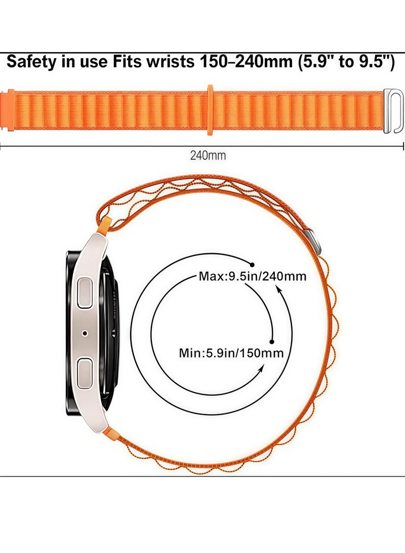 20mm Watch Band Compatible with Samsung Fits Galaxy Watch 6 Classic 20mm 20mm Galaxy Watch 7/6/5/4 20mm 20mm /Galaxy Watch 5 Pro Sport Nylon Strap Amazfit GTS 4