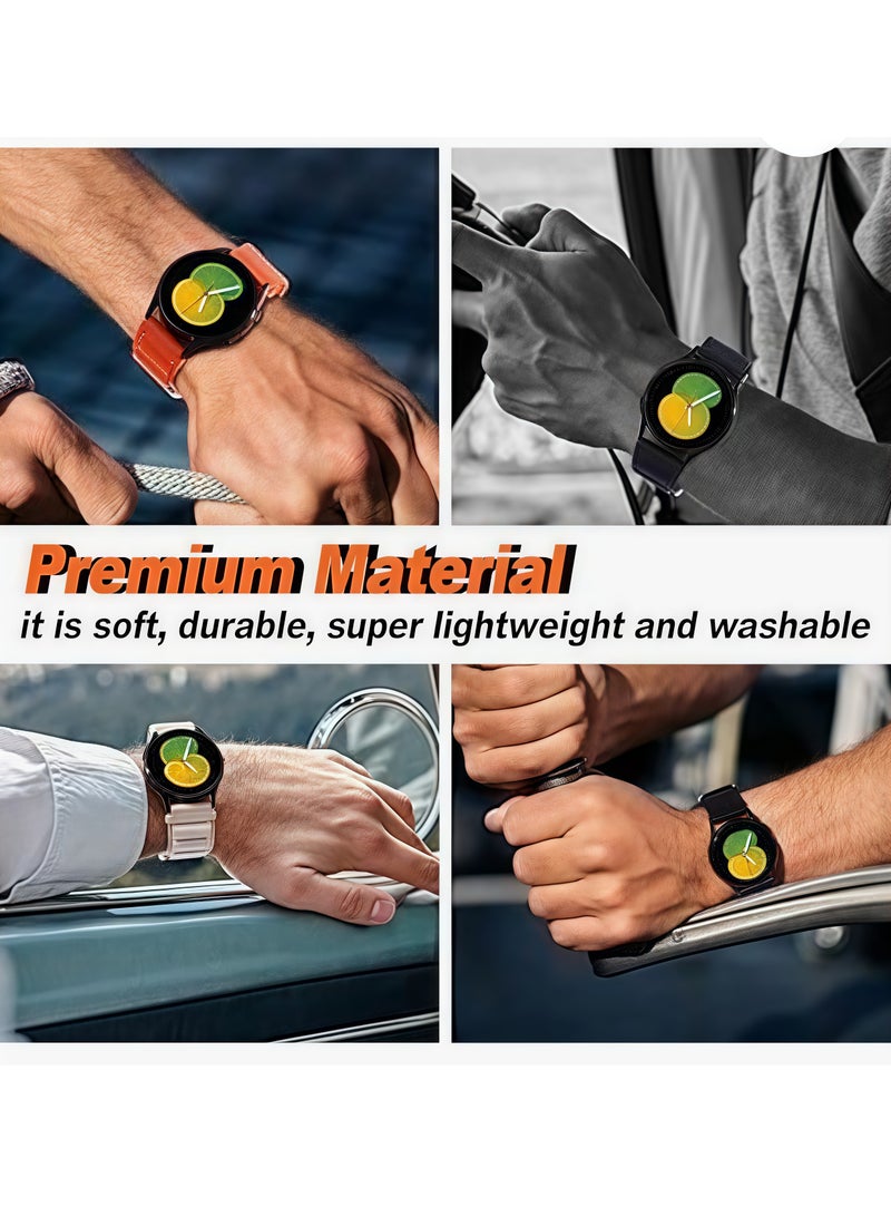 20mm Watch Band Compatible with Samsung Fits Galaxy Watch 6 Classic 20mm 20mm Galaxy Watch 7/6/5/4 20mm 20mm /Galaxy Watch 5 Pro Sport Nylon Strap Amazfit GTS 4