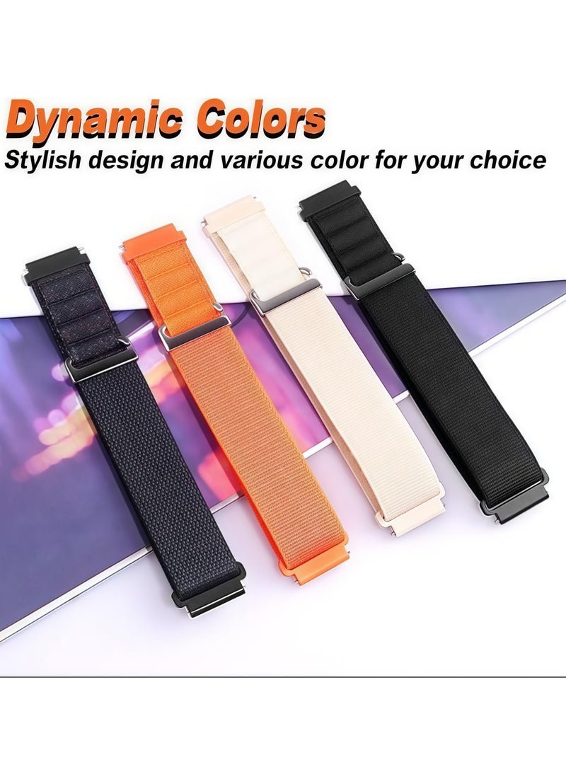 20mm Watch Band Compatible with Samsung Fits Galaxy Watch 6 Classic 20mm 20mm Galaxy Watch 7/6/5/4 20mm 20mm /Galaxy Watch 5 Pro Sport Nylon Strap Amazfit GTS 4