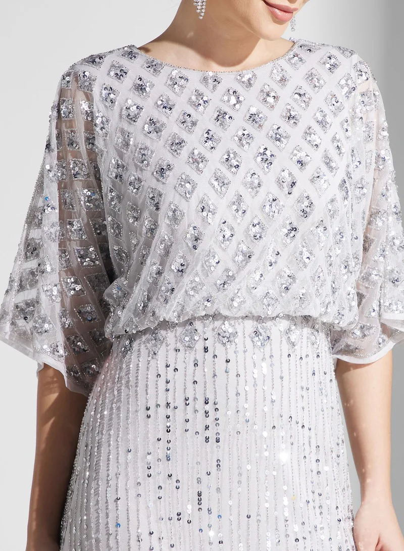 Amelia Rose Sequin Embellished Dress