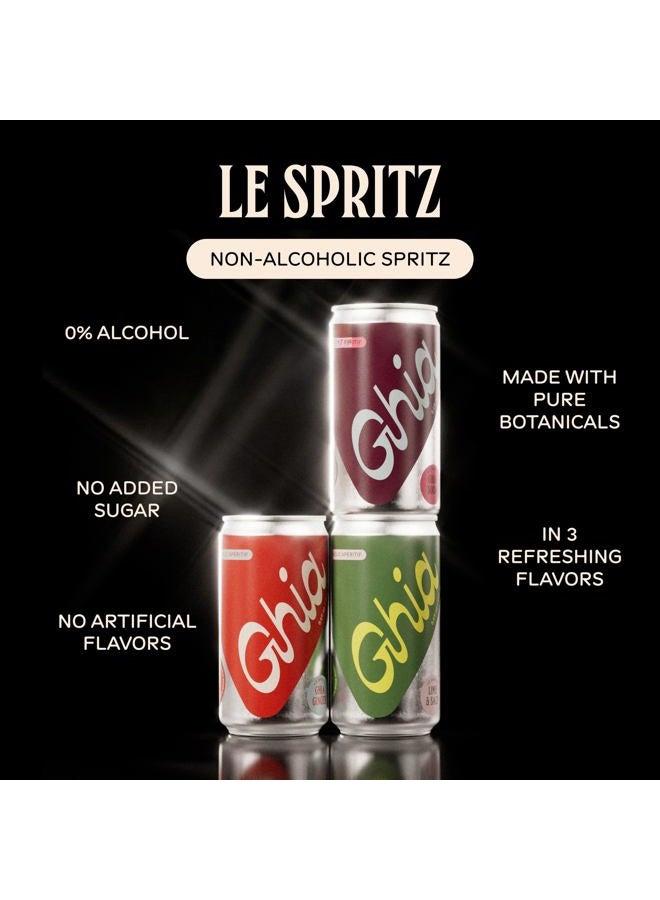 Ghia Le Spritz Non-Alcoholic Variety, 8 Fl Oz (Pack of 12) | Cocktail & Cocktail Mixer, Zero Proof Sparkling Apéritif With Soothing Herbal Extracts | No Added Sugar, No Sa - Image 2