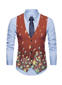 KUYING New Fashionable Personalized Printed Men's Suit Vest  - Image 1