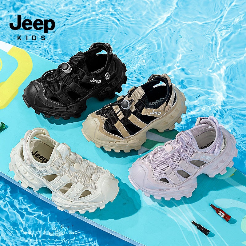 Jeep Children'S Shoes Children'S Sports Sandals Outdoor Shoes Boys And Girls Breathable Soft Sole Beach Shoes Toe Shoes - Image 5