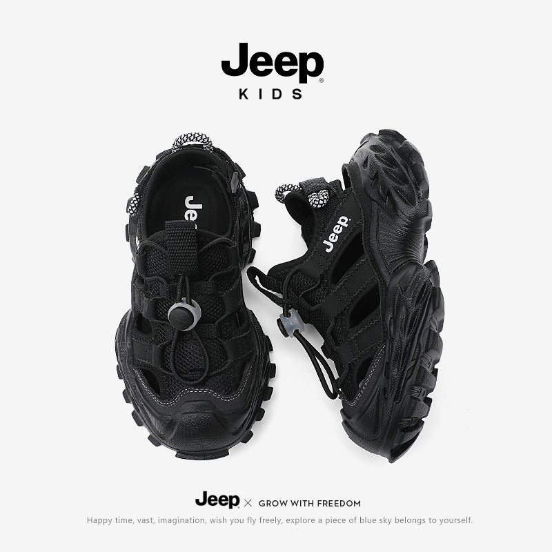 Jeep Children'S Shoes Children'S Sports Sandals Outdoor Shoes Boys And Girls Breathable Soft Sole Beach Shoes Toe Shoes - Image 3
