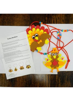 Thanksgiving Necklace Crafts For Kids Bulk - 12 Pack Diy Turkey Necklace Craft For Kids With 4 Styles, Thanksgiving Favors For Kids, Thanksgiving Toddler Craft, & Turkey Craft Kit - pzsku/Z2BF710C09AB498F88916Z/45/_/1734347993/efff83c3-2bdc-40ce-ab09-43d39fc5556b