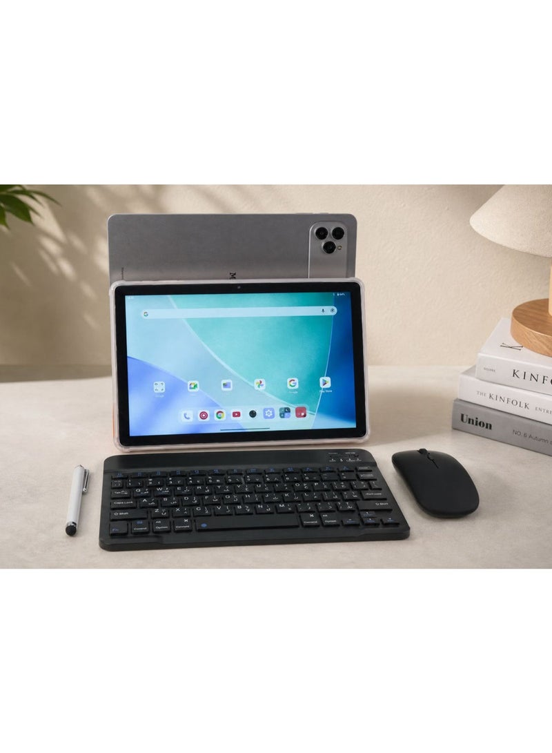 M-HORSE Pad_17ProMax 10.95-Inch HD+ Tablet, 12GB RAM, 256GB Storage, 8000mAh Battery, 32MP Rear Camera, 16MP Front Camera, Wi-Fi 2.4GHz/5GHz, Includes Bluetooth Keyboard, Mouse & Stylus – Orange - Image 2