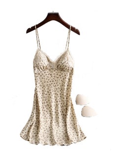 Joychic Leopard Print Padded Breathable Pajama Dress Sleepwear  - Image 1