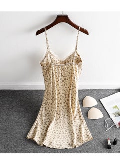 Joychic Leopard Print Padded Breathable Pajama Dress Sleepwear  - Image 3