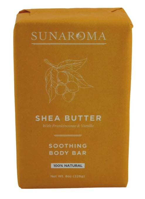 Sunaroma Soap Bar Shea Butter 8 Ounce Pack of 6